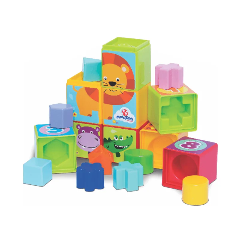 Cubinhos 5 em 1 - Caixa - Mercotoys