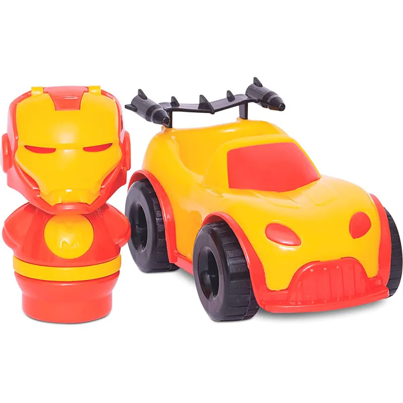 Baby Heróis Esquadrão Mercotoys 4 Carrinhos + Bonecos - MERCOTOYS - Brinquedos