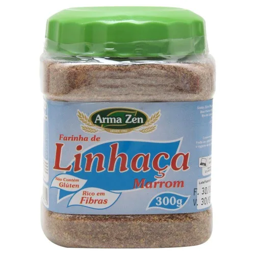 Farinha De Linhaça 300g Pote Armazen - ARMA ZEN - Mercearia