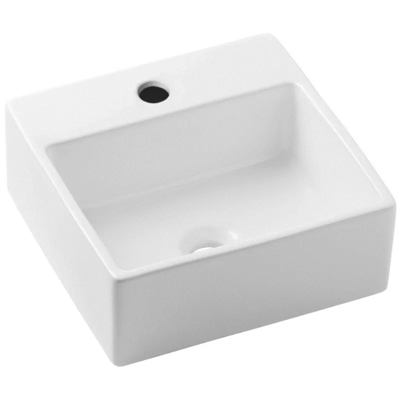 Cuba Basic de Apoio 41cm c/ Mesa Branco Matte Celite