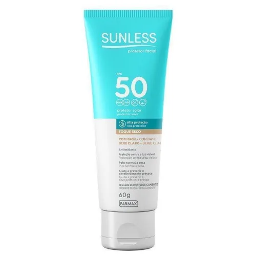 PROT SOL FAC SUNLESS 060G F50 C/BASE MEDIO(E)* - SUNLESS