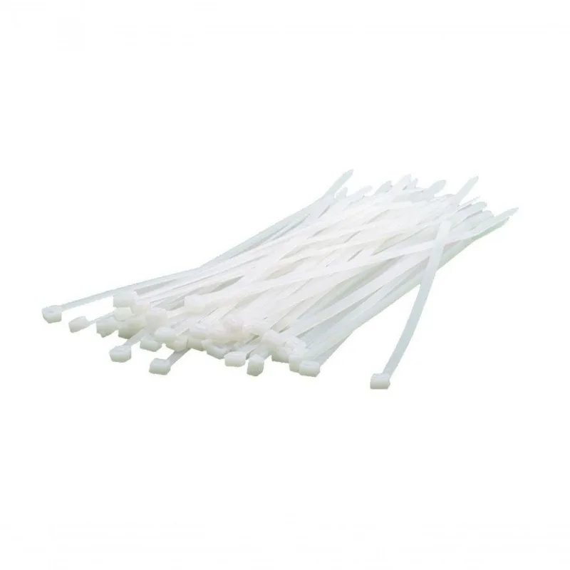 Abraçadeira De Nylon 4,8x200 Br Para Fixação De Cabos Com Revestimento Emborrachado Branco Rexon