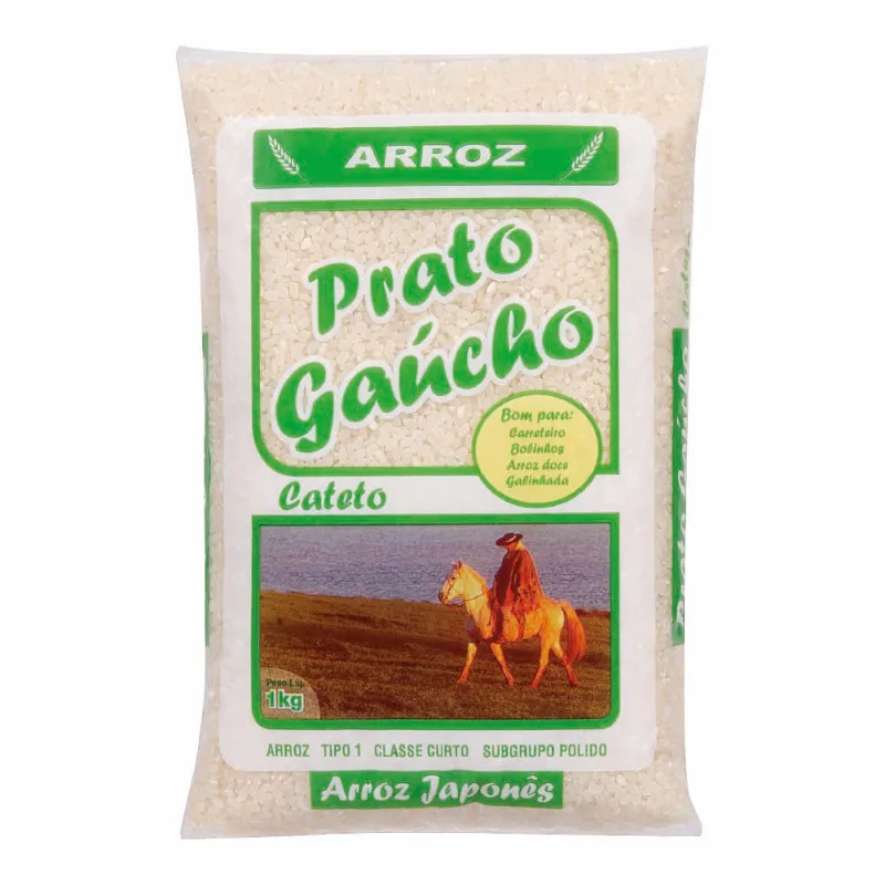 ARROZ PRATO GAUCHO 1KG CATETO - GAUCHO - Mercearia