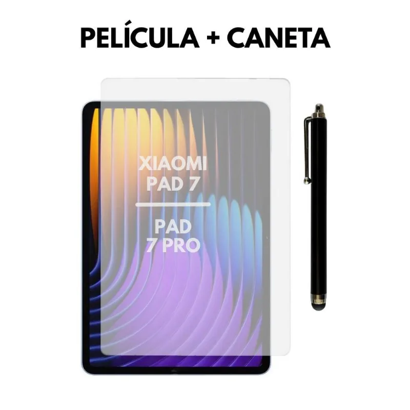 Pelicula Hidrogel + Caneta Touch Tablet Xiaomi Pad 7 / 7 Pro