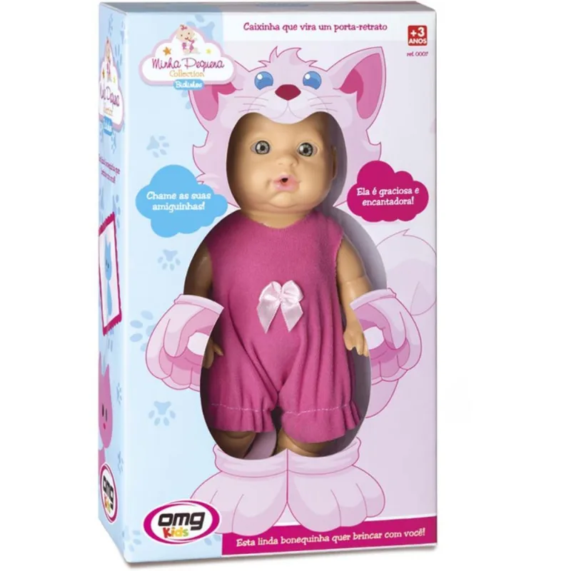 BONECA MINHA PEQUENA BICHINHOS GATO