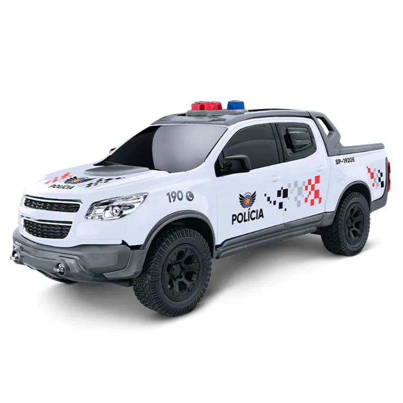 Carrinho - Pick-up S-10 - Polícia - Sp - Branco - Roma