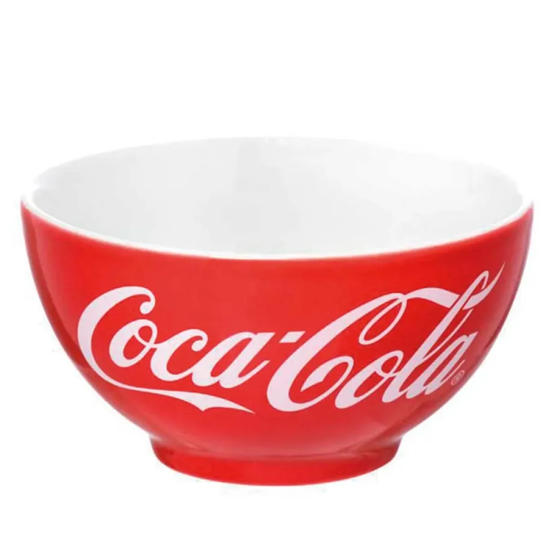 Bowl Etilux Coca-Cola Porcelana Vermelho 440ml - Etilux - Utilidades E Casa