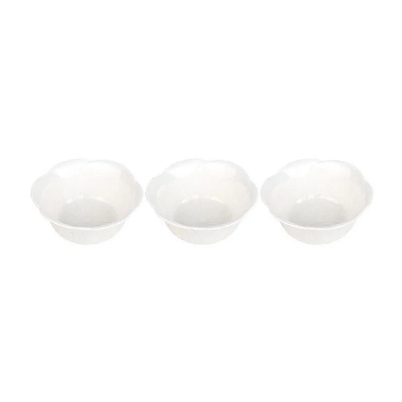 Conjunto Com 03 Petisqueiras De Porcelana Pcln-082 - Haüskraft