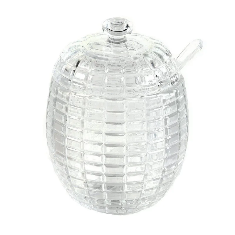 Açucareiro Vidro com Colher Candy Hauskraft 220Ml - Transparente
