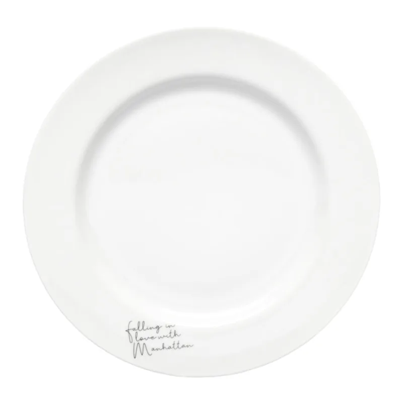 Prato Sobremesa Manhattan Hauskraft Branco 19 cm - HAUSKRAFT - Utilidades Domesticas