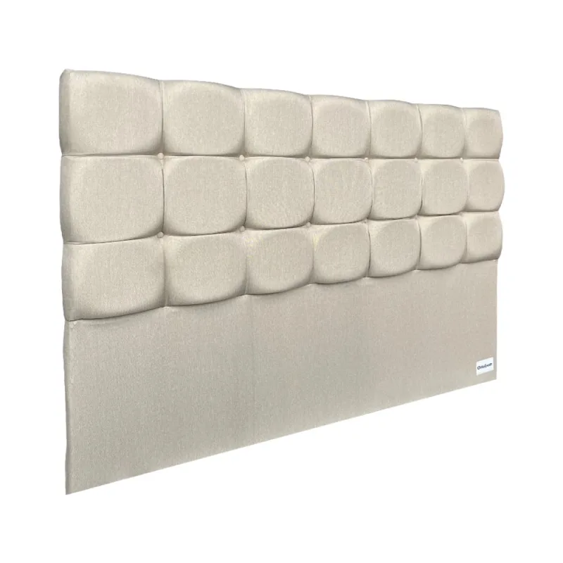 Cabeceira King Amur Linho Bege 188X125X12 Ortobom - Ortobom - Móveis