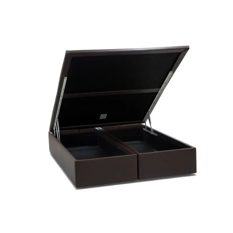Cama Box Baú Queen Universal Courano Brown (158x198x39) - Ortobom - Ortobom - Móveis