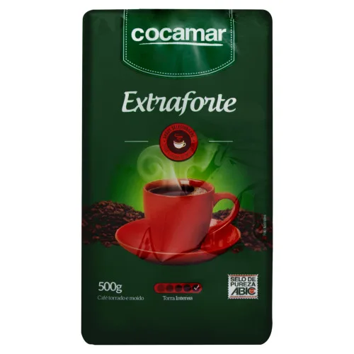CAFÉ TORRADO E MOÍDO EXTRAFORTE COCAMAR PACOTE 500G - COCAMAR