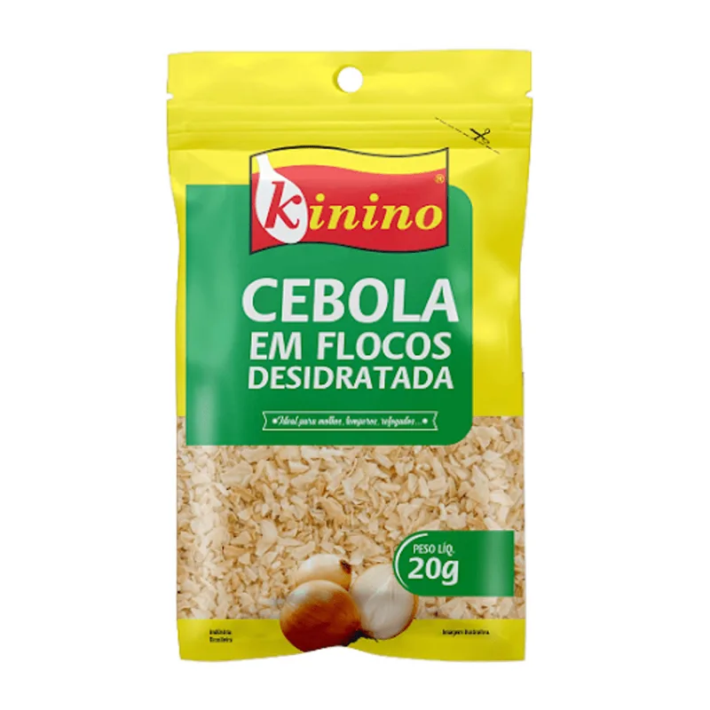 Cebola em Flocos Desidratada Kinino 20g