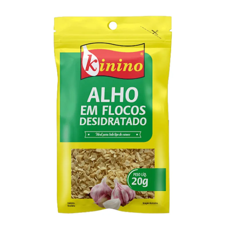 Alho em Flocos Desidratado Kinino 20g