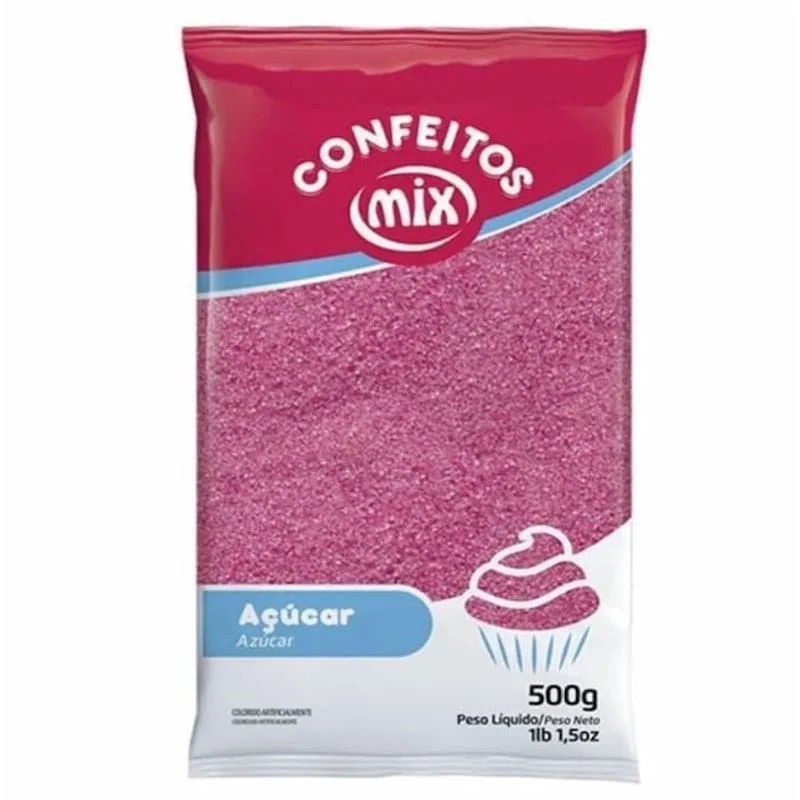 Acucar Cristal Rosa Mix - CRISTAL - Mercearia