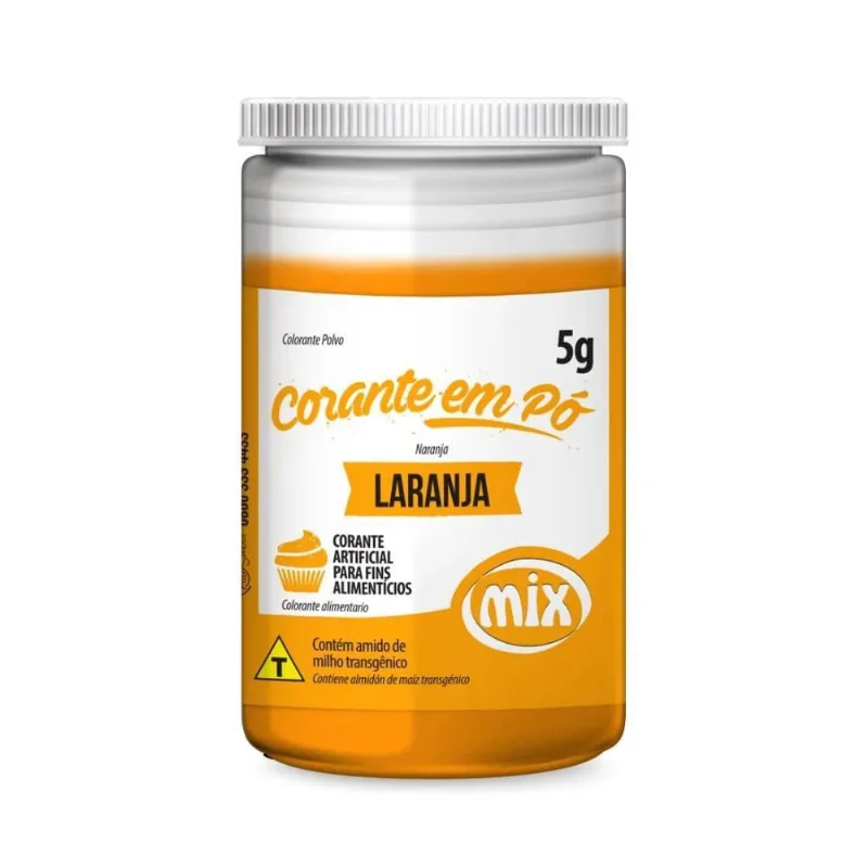 Corante Em Pó Laranja 5G Mix
