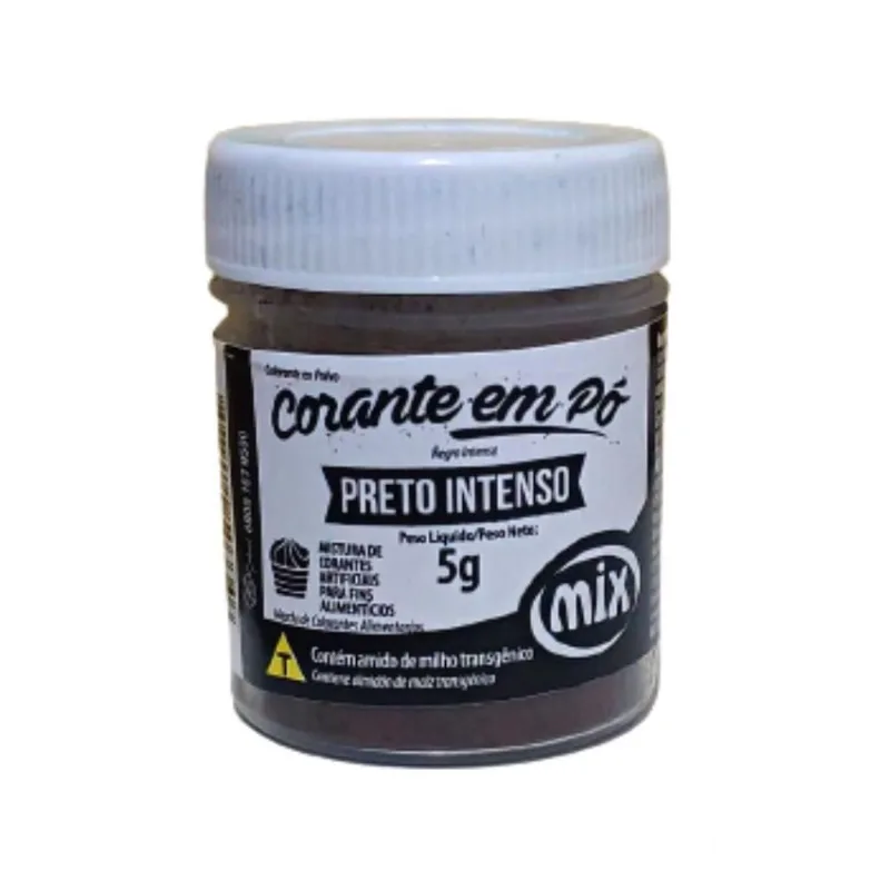 Corante Em Pó Preto Intenso 5G Mix