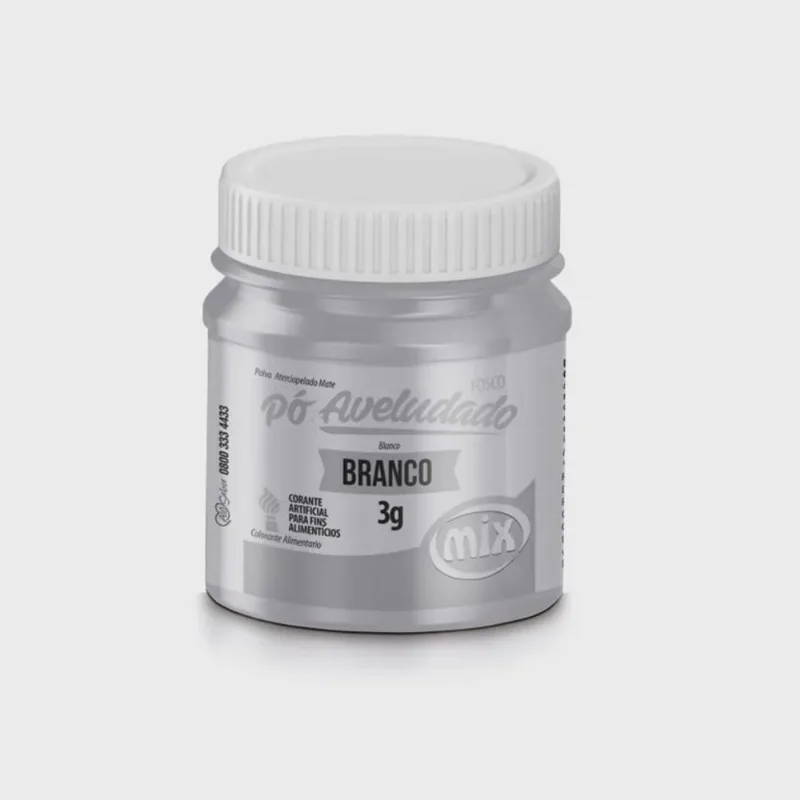 Po Decoracao Mix Aveludado 3g Branco