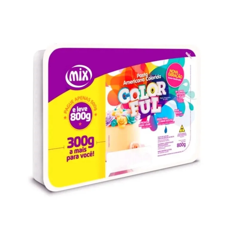 Pasta Americana Azul Anis 800g Mix - Não Informado - Mercearia
