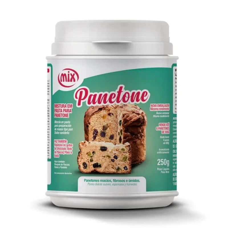 PREPARO PARA PANETONE PASTA 250G MIX - Não Informado - Mercearia