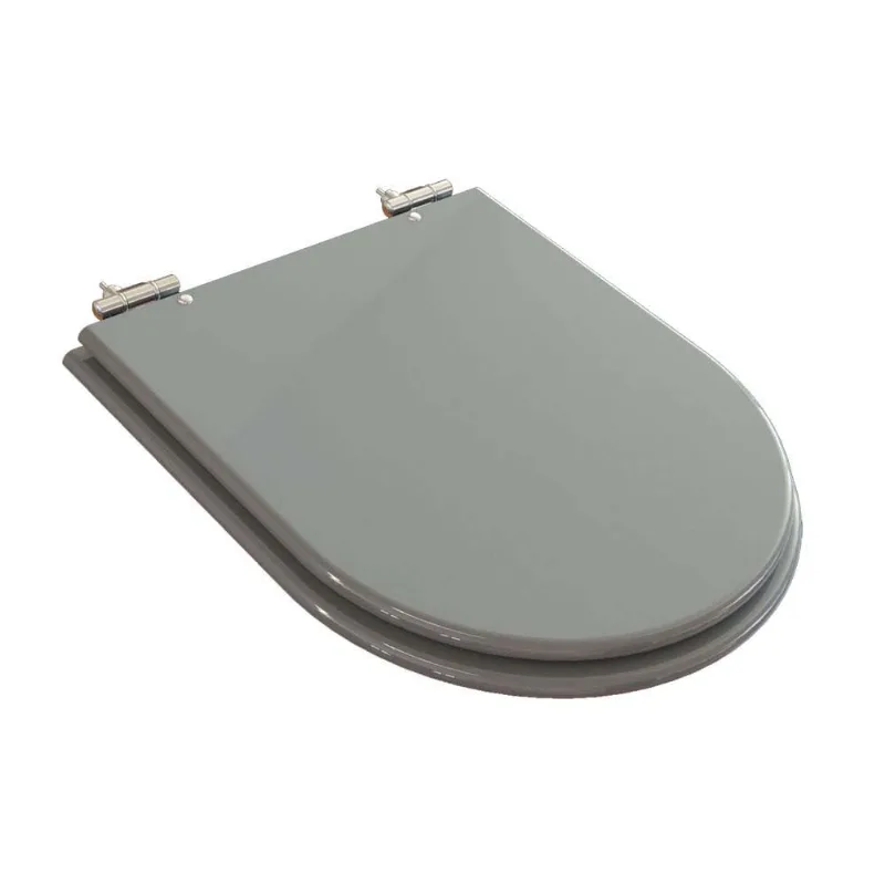 Assento sanitário Calypso cinza platina Tondo