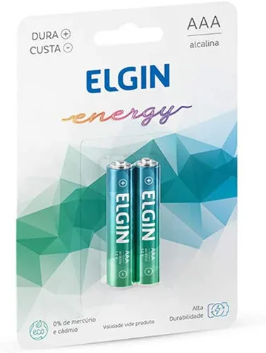 Pilha Alcalina Aaa Blister C/2 Peças Elgin - ELGIN - Bazar
