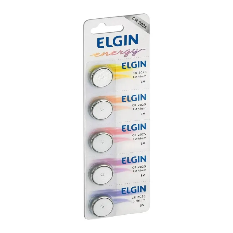 Bateria De Lithium Elgin Cr2025 Botao 3v - elgin