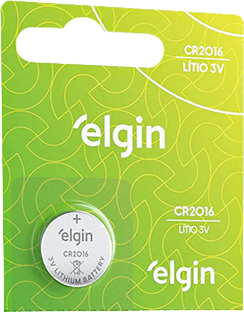 Bateria de Lítio 3 V CR2016 ELGIN - ELGIN