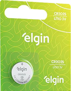 Bateria de Lítio 3 V CR2025 ELGIN - ELGIN - Material Elétrico