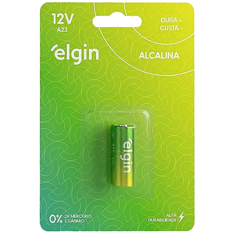 Pilha Alcalina Elgin A23 12V - unidade - Elgin - Conveniencia