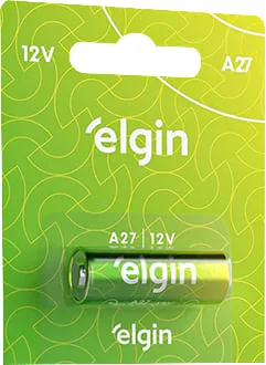 Bateria alcalina 12 V A27 ELGIN - ELGIN - Material Elétrico