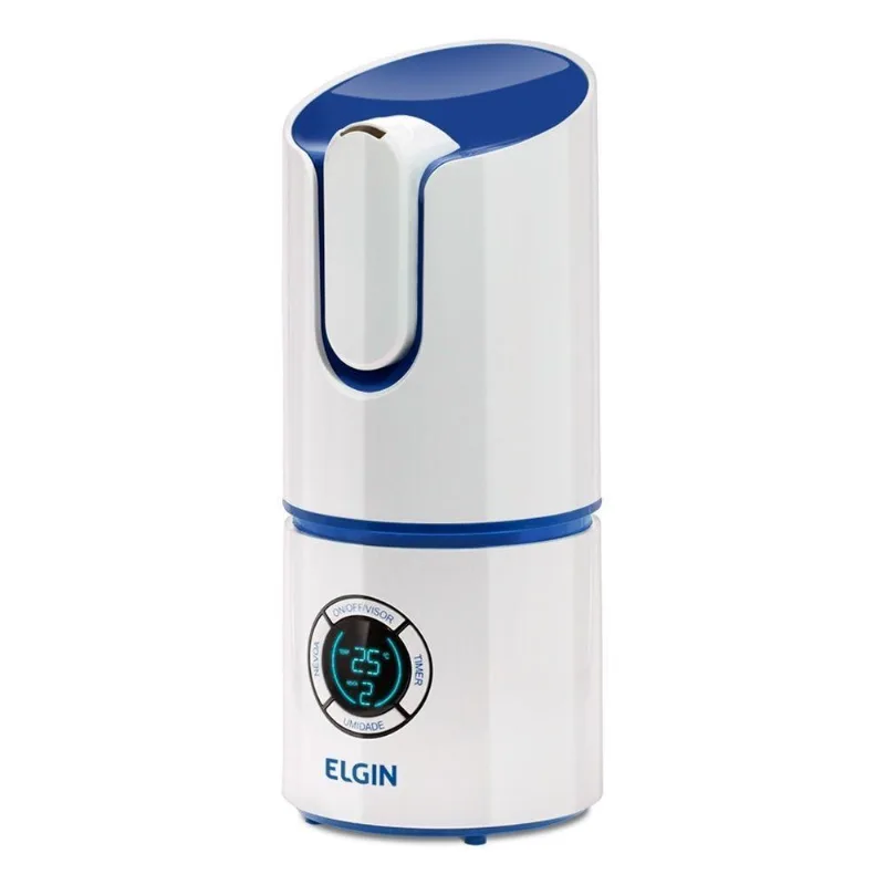 Umidificador De Ar Elgin, 2,5L, Display Digital, 28W, Branco/Azul - Bivolt - Elgin
