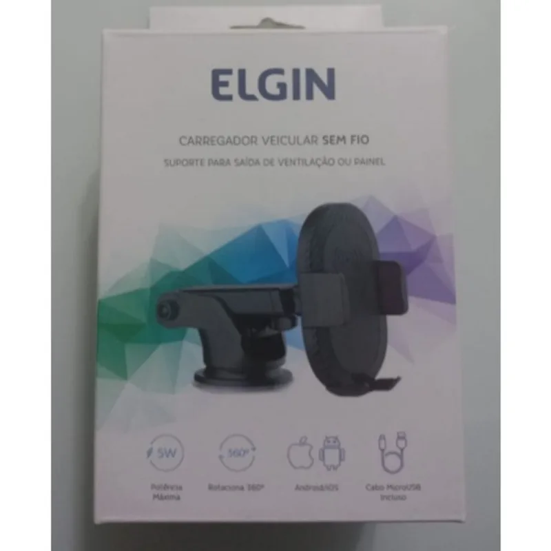 Carregador sem fio p/ carro - elgin