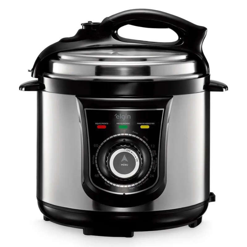 Panela de Pressão Elétrica Elgin Panela de Pressão Elétrica - 10 Funções Timer Trava 40L 840W 110V - Elgin - Agro