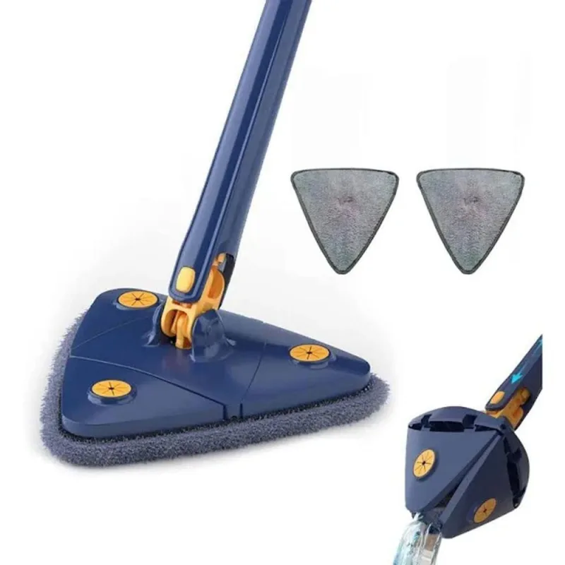 Esfregão De Limpeza Triangular Esfregão Giratório Ajustável