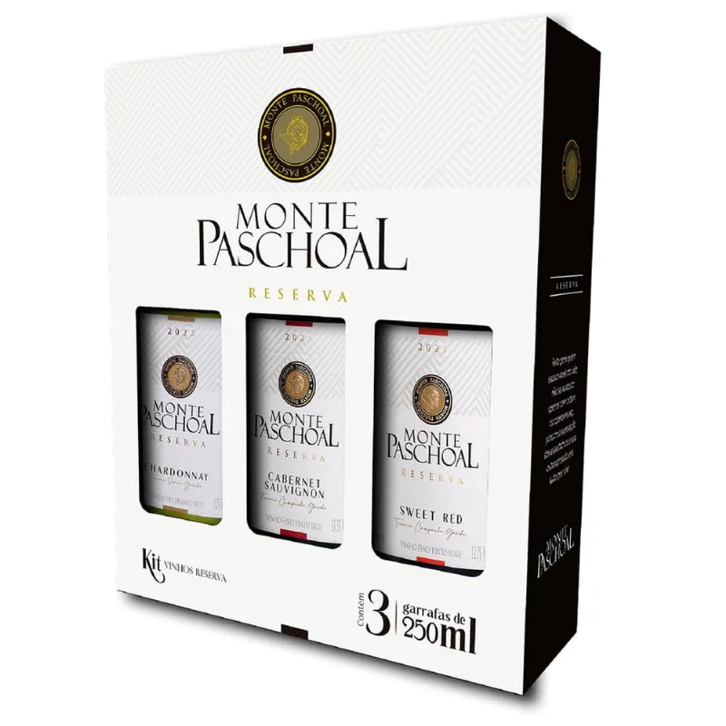 Kit Vinhos Monte Paschoal Reserva 250ml C/3