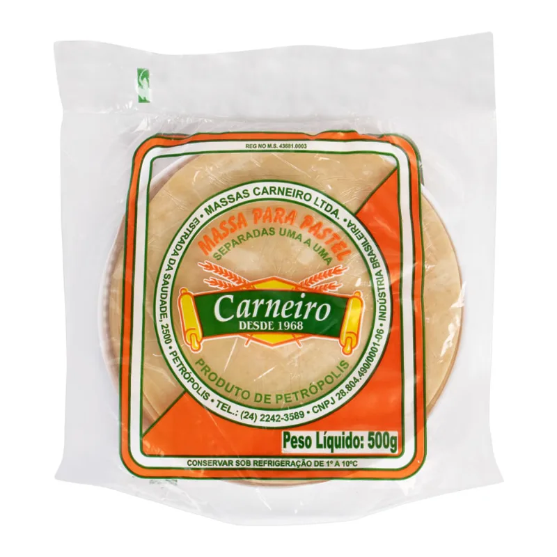 Massa Para Pastel Carneiro Discão 400g