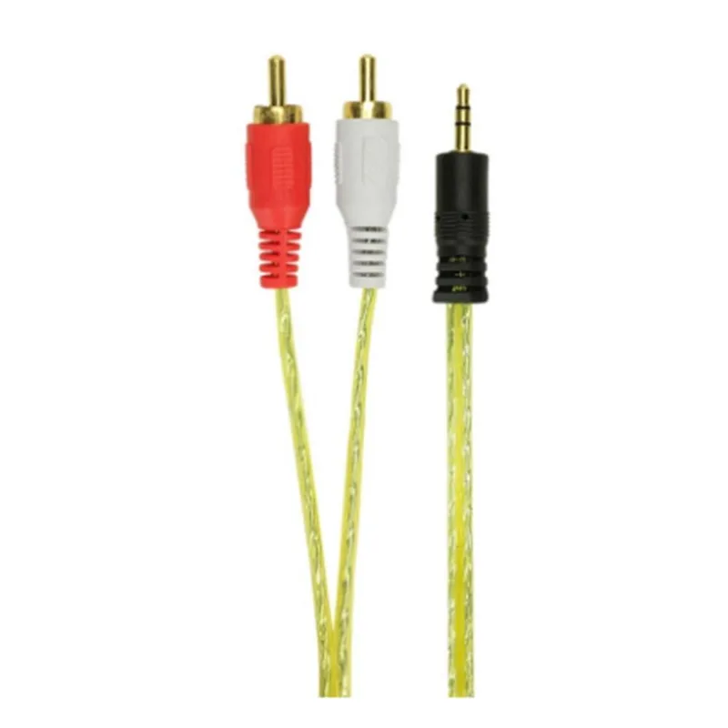 Cabo P2-RCA 1,8m: Som Transparente Sem Interferências