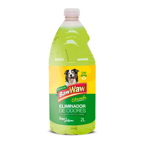 Eliminador De Odores Baw Waw 2lt Citronela - BAW WAW