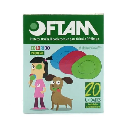 Protetor Ocular Oftam Colorido Pequeno Com 20 Unidades - OFTAM - Farmácia