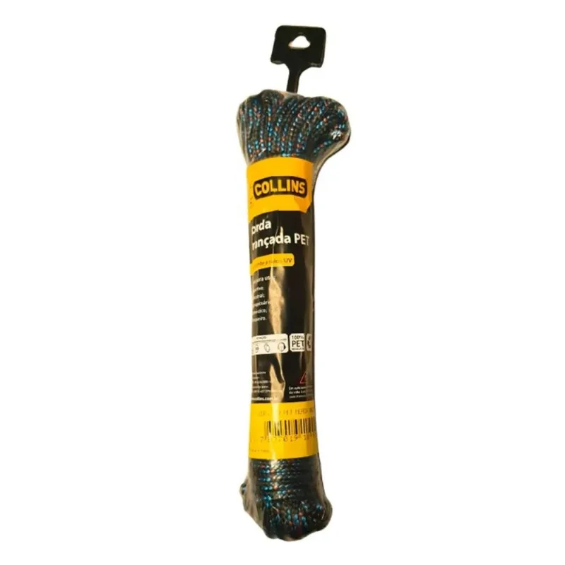 Corda Para Pet Trançada Meada Colorida Collins 10mm X 10m