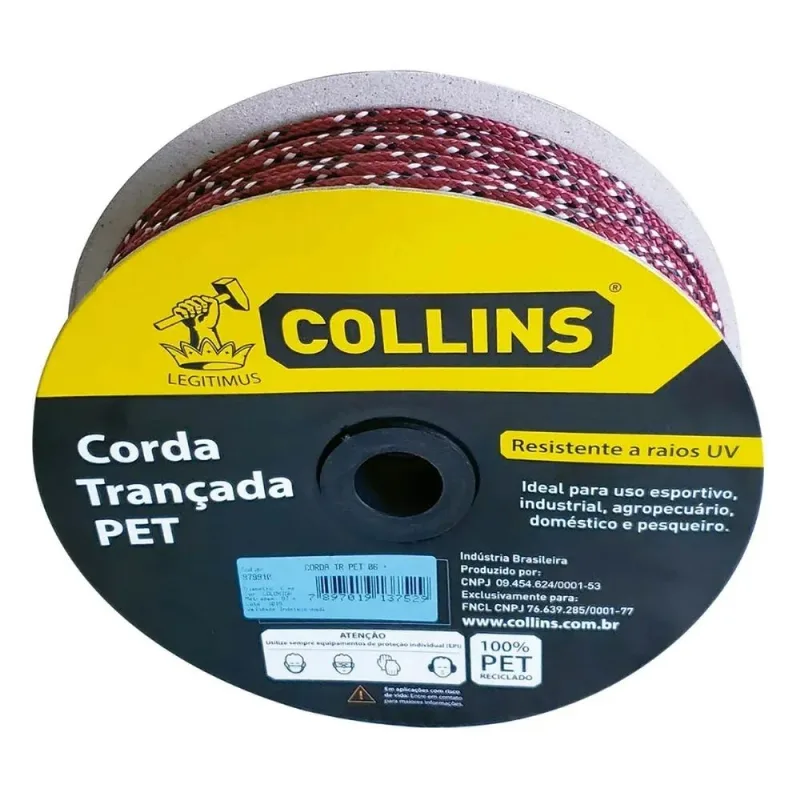 Corda Pet Trançada 6mm 97m 380 Kgf Collins 979910
