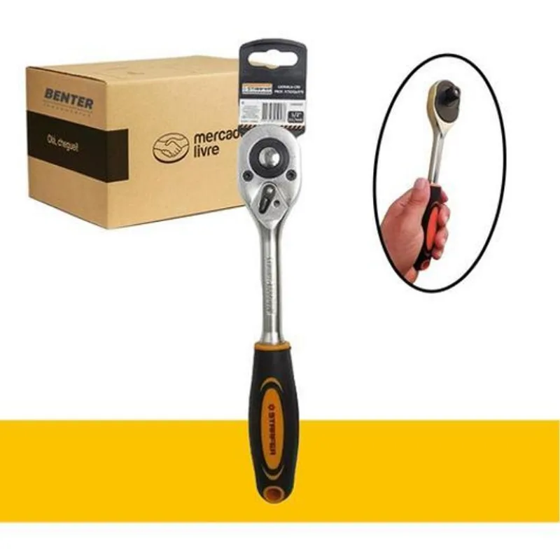 Catraca Para Soquete Encaixe 1/4 Reversível Starfer