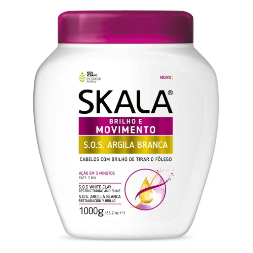 Creme Tratamento Skala 1kg Argila Sos Unit - SKALA - Higiene E Beleza
