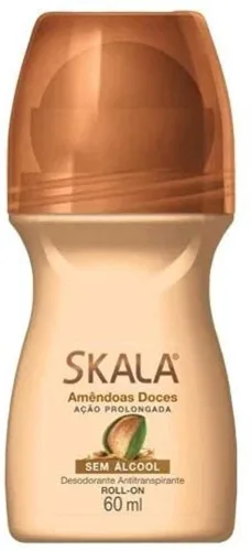Desodorante Roll On Skala 60ml Feminino Amêndoas Doce Unit - SKALA - Higiene E Beleza