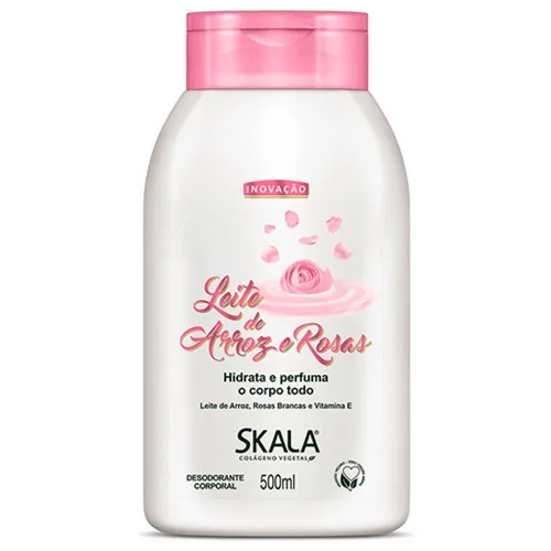 Locao H Skala Leite Arroz E Ros 12x | Hid Skala Leite De Arroz - SKALA - Perfumaria
