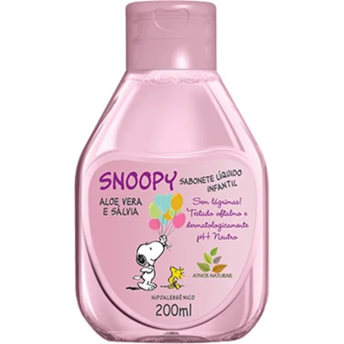 Sabonete Líquido Infantil Snoopy 200ml Aloé E Salvia Unit - SNOOPY