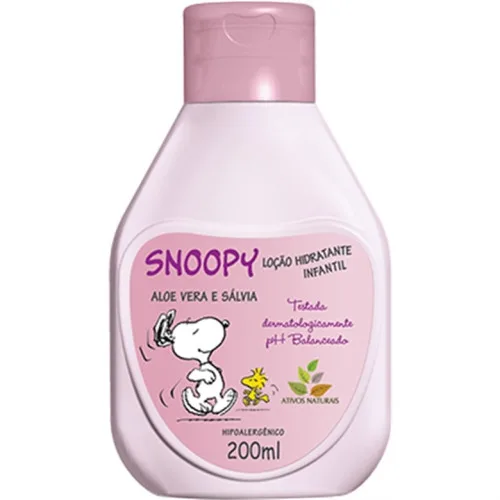 Loção Hidratante Snoopy 200ml Aloé E Salvia Unit - SNOOPY