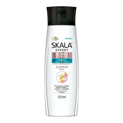 Shampoo Bomba Vitaminas 350ml Skala Expert - SKALA EXPERT - Higiene E Beleza